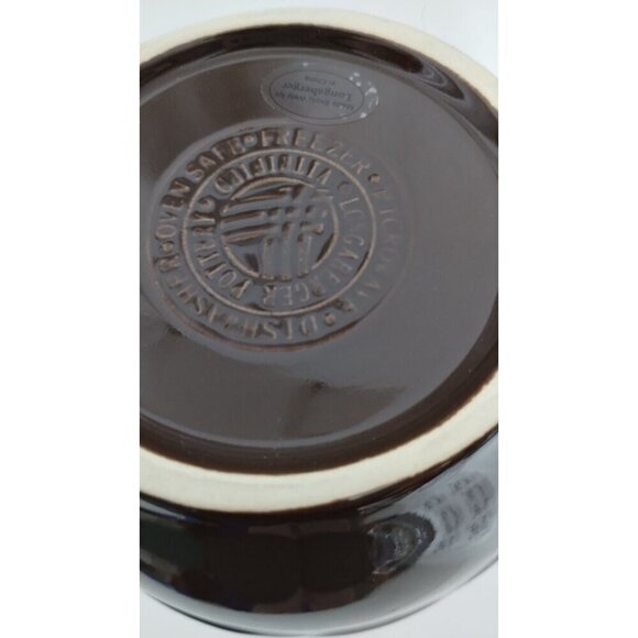 Longaberger Woven Traditions Utensil Vase Chocolate 32036170 Made In China - Picture 12 of 13